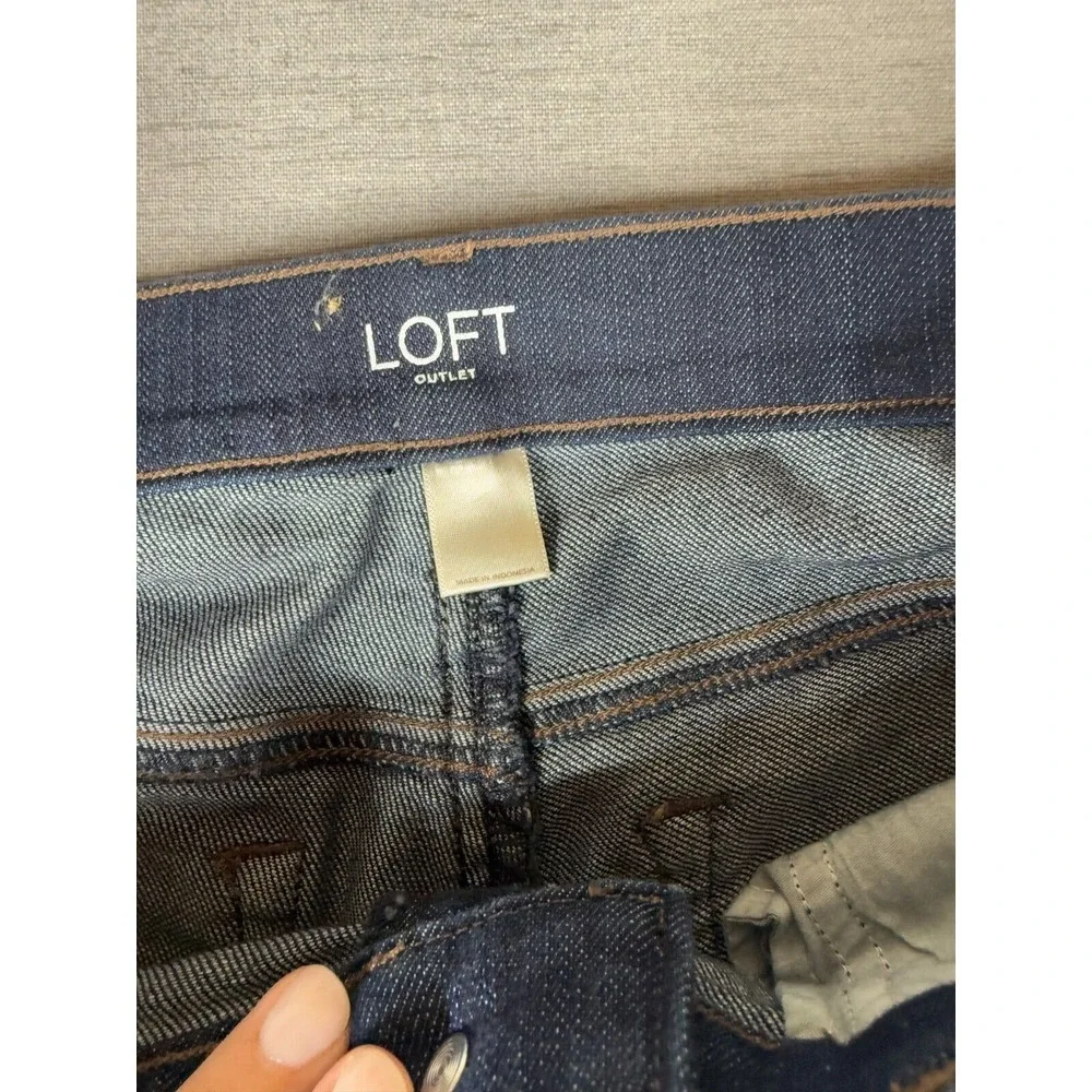 LOFT Ann Taylor Womens Jeans Size 6‎ Modern Skinny Dark Wash Denim Casual Work